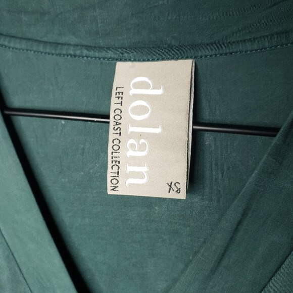 Dolan Left Coast Collection Women's Sz XS Green 3/4th Sleeve Tunic Dress - Picture 6 of 9